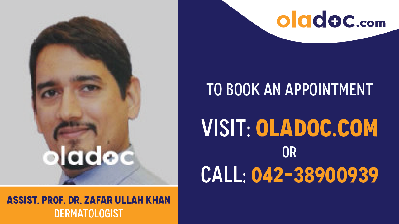 Book appointment with Dr.Zafar Ullah Khan-best Dermatologist in Lahore